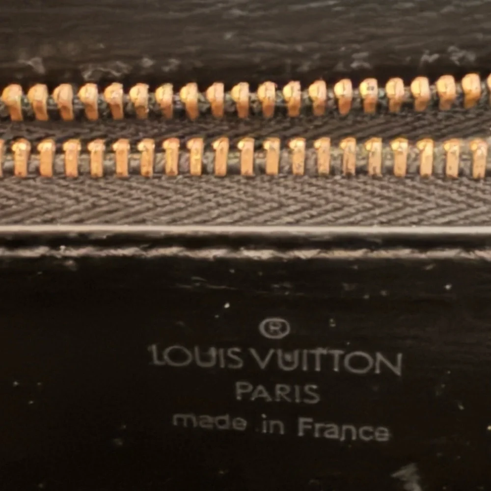 Louis Vuitton Black Epi Malesherbes Handbag